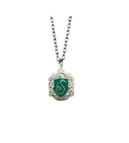 Harry Potter Slytherin Kolye Unısex (Gümüş)