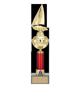ODAK KUPA - Figürlü Kupalar - Yelken Figürlü Kupalar FG-053 B - 46 cm