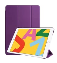 Apple iPad 10.2" 9.Nesil Fuchsia Smart Cover Standlı 1-1 Kılıf (Mor)