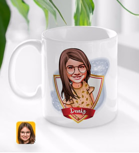 BK Gift Kişiye Özel İsimli Kız Çocuk Karikatürlü Beyaz Kupa Bardak-8