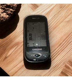 Samsung B3410 Kasa Samsung Galaxy B3410 Wifi Uyumlu Siyah Renk Orta Kasa Ön Arka Kapak Tuş Takımı