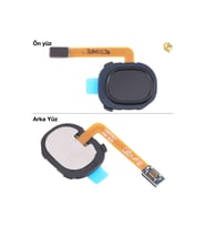Samsung Galaxy A20E Parmak İzi Filmi ile Uyumlu Siyah Parmak izi film kablosu parmak izi sensörü filmi home tuşu film kablosu touch id film kablosu parmak izi soketi