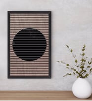 BK Home Modern Art Dekoratif Ahşap Siyah Çerçeveli Tablo-3