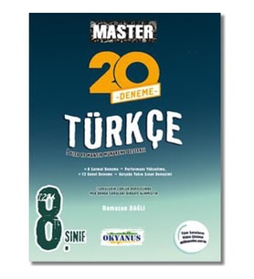 Okyanus Yayınları 8. Sınıf Türkçe Master 20 Deneme