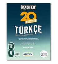 Okyanus Yayınları 8. Sınıf Türkçe Master 20 Deneme