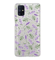 PrintiFy Samsung Galaxy M51 ile Uyumlu 1mm Slim Fit Water Color 3 Baskılı Şeffaf  Kılıf