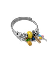 Ananas Charm Bileklik Çelik Silver