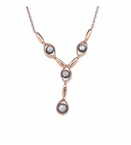 8 Ayar Altın 0.16 Ct Elmas Kadın Kolye (Gold)