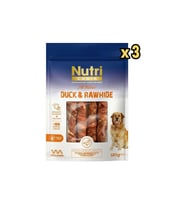 Nutri Canin Rawhide Ördek Eti Sarili Orta Büyük Irk Köpek Kemik Ödülü 120 gr x 3 Adet