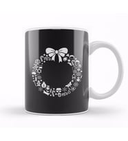 Breaking Bad Christmas Wreath Pattern Kupa Bardak Porselen