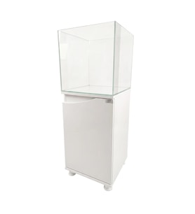 Kanki Pet 40 cm Ultra Clear Nano Flex Seri Mobilyalı Akvaryum Beyaz 64 Litre