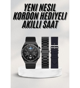 En Çok Tercih Edilen Akıllı Saat Amoled Ekran Nabız Sensörü GPS Uyumlu Adımsayar