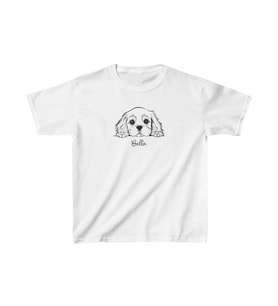 Unisex Çocuk Baskılı T-Shirt - Beyaz