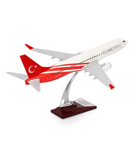 ZekUpp - Maket Uçak - Boeing 737-800 1/100 - TÜRKİYE Özel Tasarımlı Uçak Model F