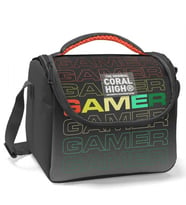 Coral High Siyah Gri Gamer Isı Yalıtımlı Beslenme Çantası - Erkek Çocuk