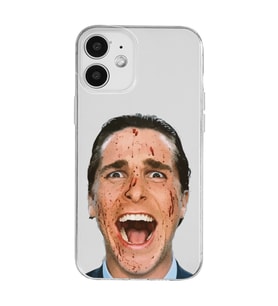 Iphone 12 Uyumlu American Psycho Tasarımlı Şeffaf Telefon Kılıfı