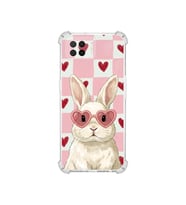 PrintiFy Oppo A73 ile Uyumlu Pembe Pötikare Serisi Pembe Zıpzıp Tasarımlı Uv Baskılı Köşe Korumalı Antişok Kılıf