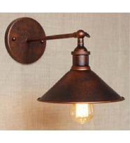 MYLİGHTS  RETRO RUSTİK BAKIR ESKİME MAFSALI VİNTAGE APLİK   (Siyah)