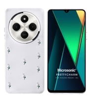 Microsonic Xiaomi Redmi 14C Kılıf PrettyCharm Tulip (Yeşil)