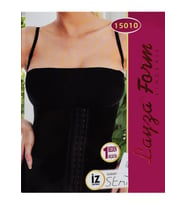 Liza 15010 Agraflı Toparlayıcı İnce Askılı Atlet-4204 (Siyah)