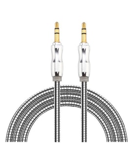 Powerway Aux Kablosu Metal Spiralli AX03