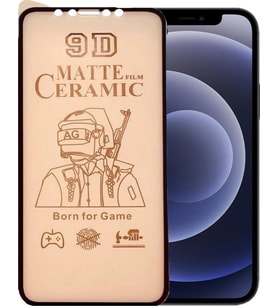 Apple Uyumlu   iPhone 12 Ekran Koruyucu 9D Mat Seramik Tam Kaplayan