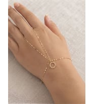Orjinal 14 Ayar Sertifikalı Altın Minimalist Aynalı Ezme Zincir Charmlı Şahmeran