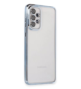 Durukar® Samsung Galaxy A53 5G Kılıf Lensli Silikon - Açık Mavi