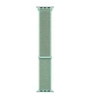 Microsonic Apple Watch Series 7 45mm Hasırlı Kordon Woven Sport Loop Yeşil