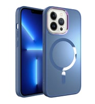 Lexroo iPhone 12 Pro Kılıf M-safe Wireless Şarj Özellikli Stil Kılıf - Sierra Mavi