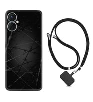 Tecno Spark 9T Kılıf Silikon Boyun Askılı İpli Desenli Silikon Dikenli Tel 1779