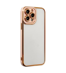 Apple İphone 13 Pro Kılıf Liva Lens Silikon - Rose