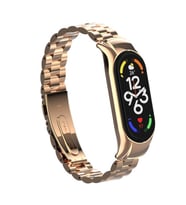 Xiaomi Mi Band 7 Kordon Klipsli Metal Kordon 04 (Rose)
