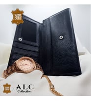 Premium Özel Hediyelik Cüzdan, Bileklik, Saat Kadın Aksesuar Seti