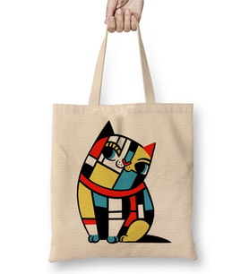 Mondrian Bez Çanta Uzun Saplı