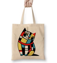 Mondrian Bez Çanta Uzun Saplı