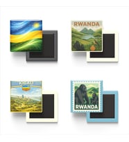 Buzdolap Magnetleri - Ruanda Kigali - Rwanda - 4'lü Set Magneti