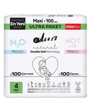 Natural Double Soft Külot Bez Ultra Paket 4 Beden 100 Adet