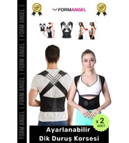 #Korse Kamburluk Önleyici Ayarlanabilir Ortopedik Medikal Kadın Erkek Dik Duruş Korsesi - 2 Adet