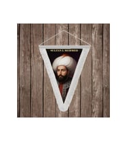 Sultan I. Mehmed Beyaz Saçaklı Takdim Flama Bayrak Osmanlı Padişahları Serisi