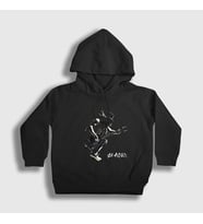 Presmono Unisex Çocuk Siyah Jump Guns N' Roses Slash Kapüşonlu Sweatshirt 40067tt