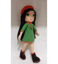 Şapkalı İpek Bebek Amigurumi Organik Oyuncak