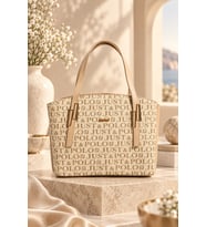 Siyah Orijinal Just Polo Yeni Sezon Buyuk Boy 5 Bolmeli El ve Omuz Cantasi 28*25 cm