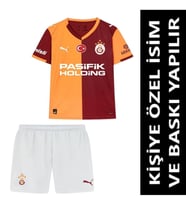 Galatasaray Forma 2025-2026 Sezon KİŞİYE ÖZEL İSİM VE NUMARA BASKILI Çocuk Futbol Forması SKK2 (Sarı-Kırmızı)