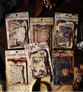Vintage Tarzı Retro Scrapbook Kağıt Seti (28 Parça)