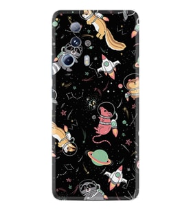 Xiaomi Mi 13 Lite Kılıf Silikon Desen Özel Seri Planet Animals 1771