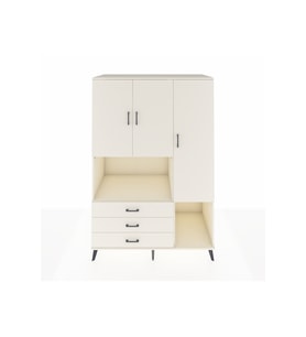 Kronos Dolap 6 Raflı 3 Çekmeceli 3 Kapaklı 132x59x195 Aytaşı-Aytaşı/Aytaşı