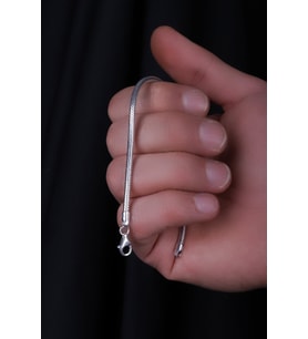 ENCİLİ SİLVER 925 Ayar Gümüş 2,8 Mm Yılan Zincir Model Bileklik