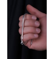 ENCİLİ SİLVER 925 Ayar Gümüş 2,8 Mm Yılan Zincir Model Bileklik