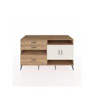 Kronos Konsol 4 Raflı 3 Çekmeceli 2 Kapaklı 176x59x99 Çam-Aytaşı/Çam